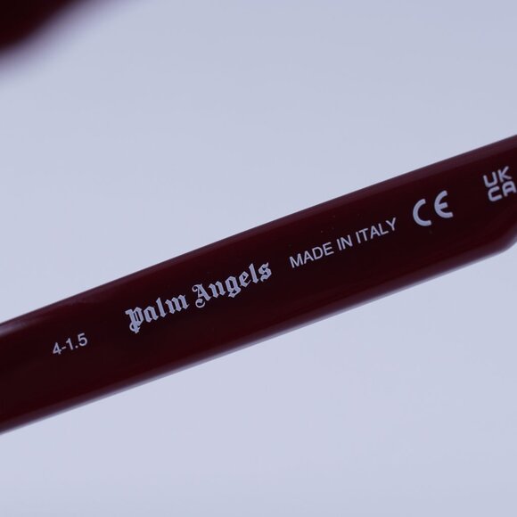 Palm Angels PERI10F MIRACLE 2507 Sunglasses Red Cat Eye Frame, Dark Grey Lenses - Picture 8 of 11